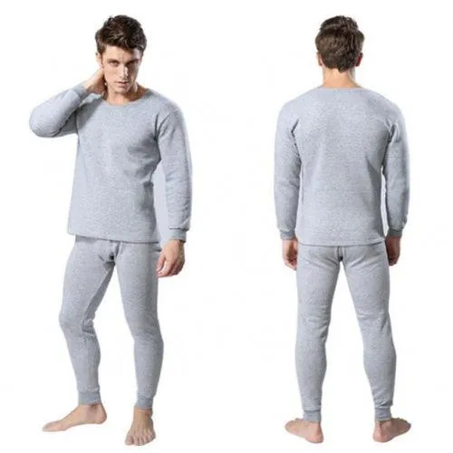 2 Pair Men's 2-Piece Cotton Thermal Set with Shirt & Pants (4 pieces) S-XL