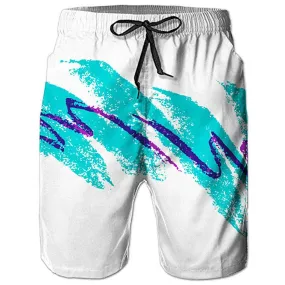 90S Paper Cup Funny Swim Trunks