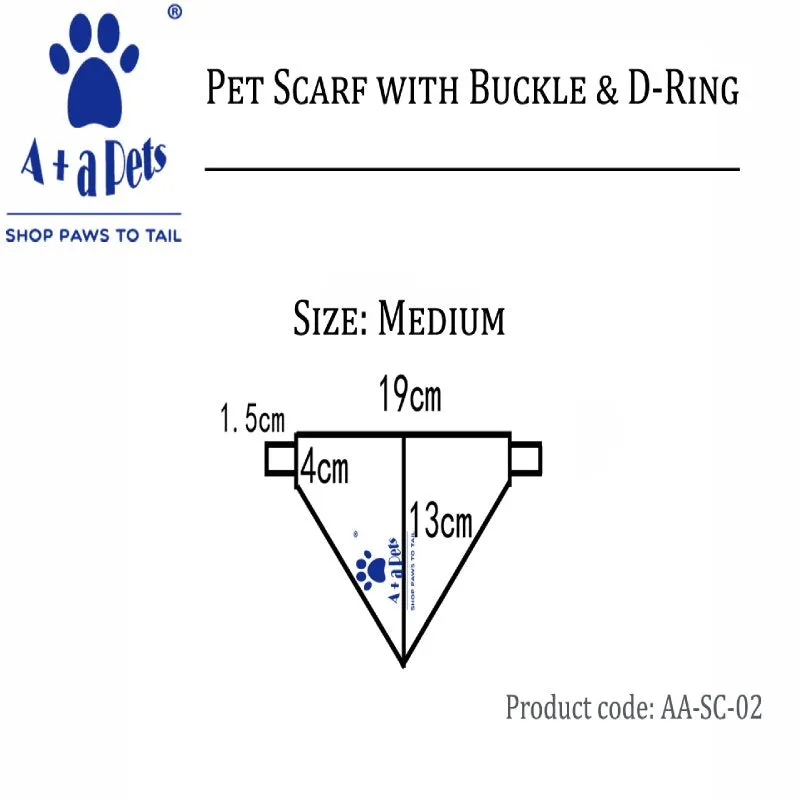 A A Pets' 2in1 Scarf Collar In Floral Design