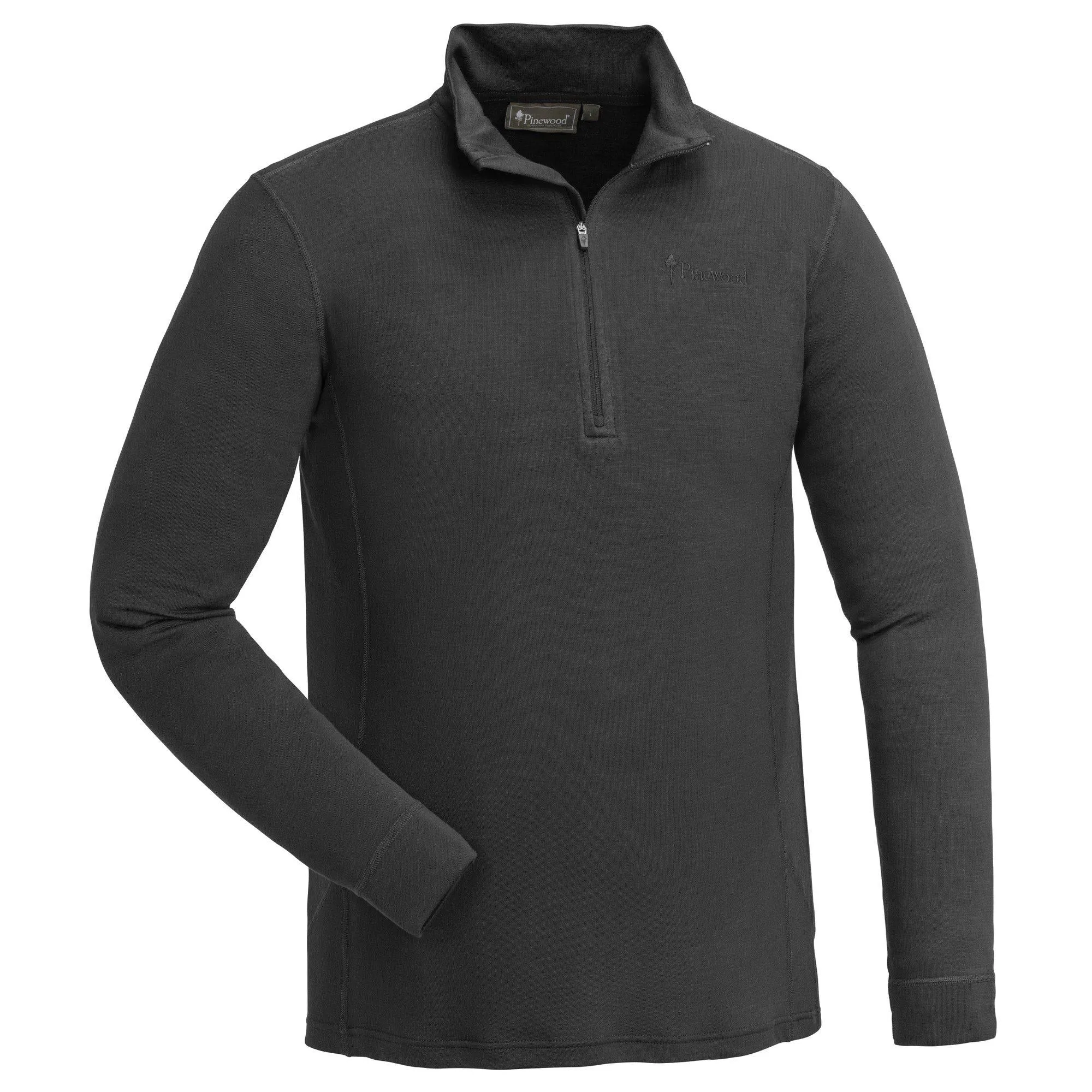 Abisko Merino Half Zip Underställströja Herr / Smoke Black