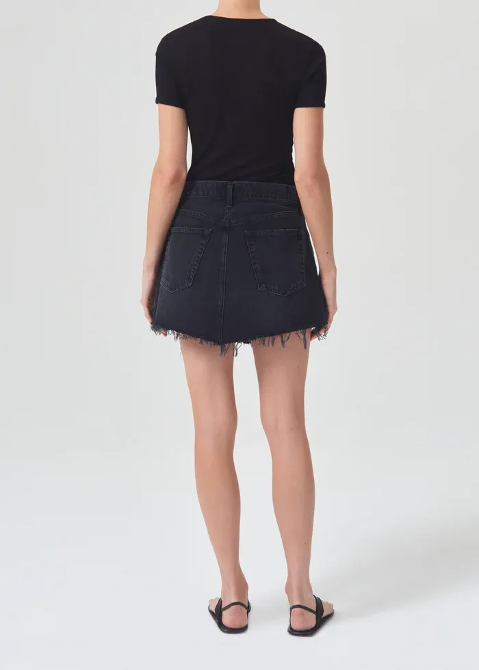 AGOLDE - Parker Angled Hem Skirt in Beguile