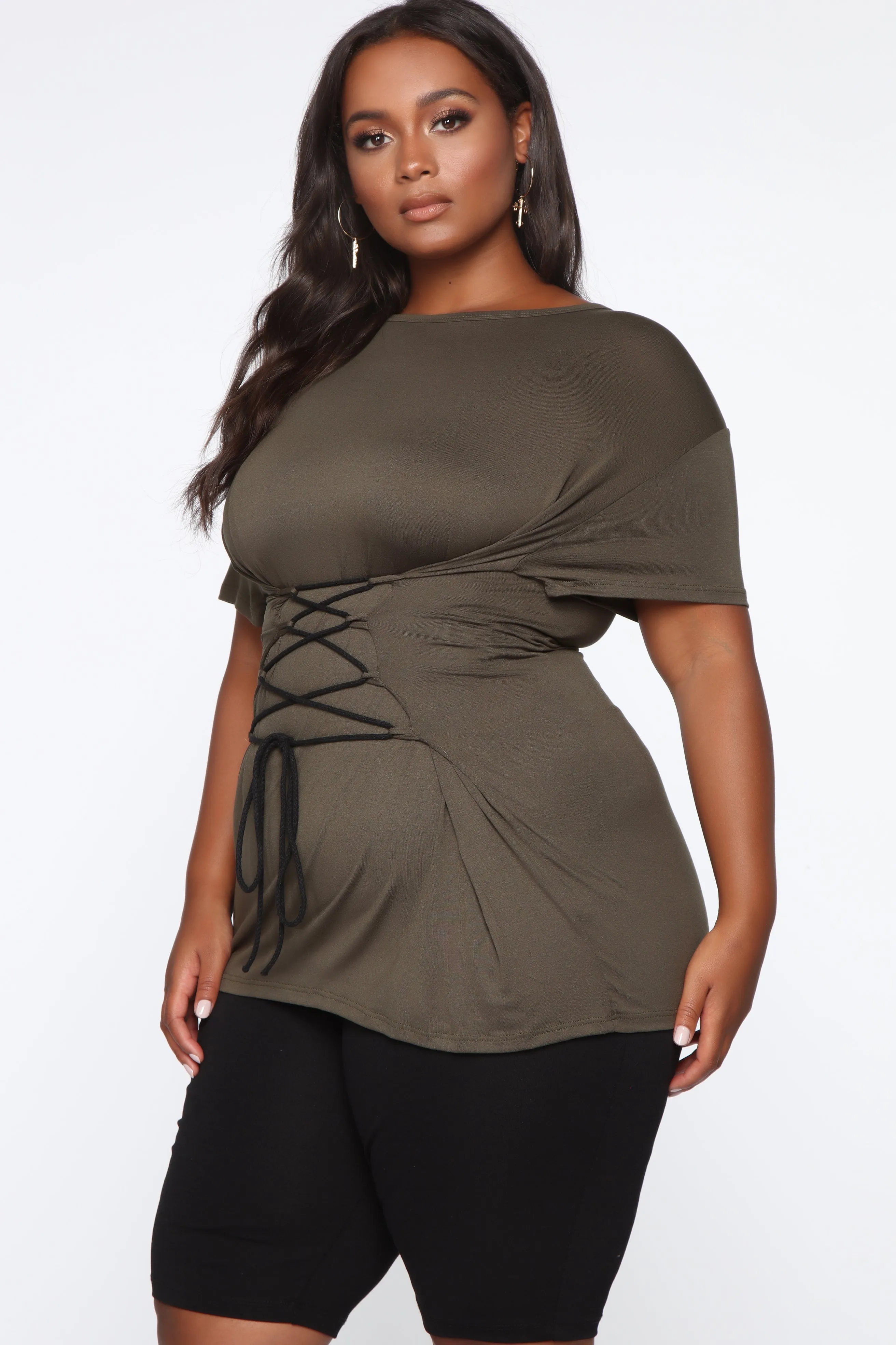 All The Way Up Tunic - Olive