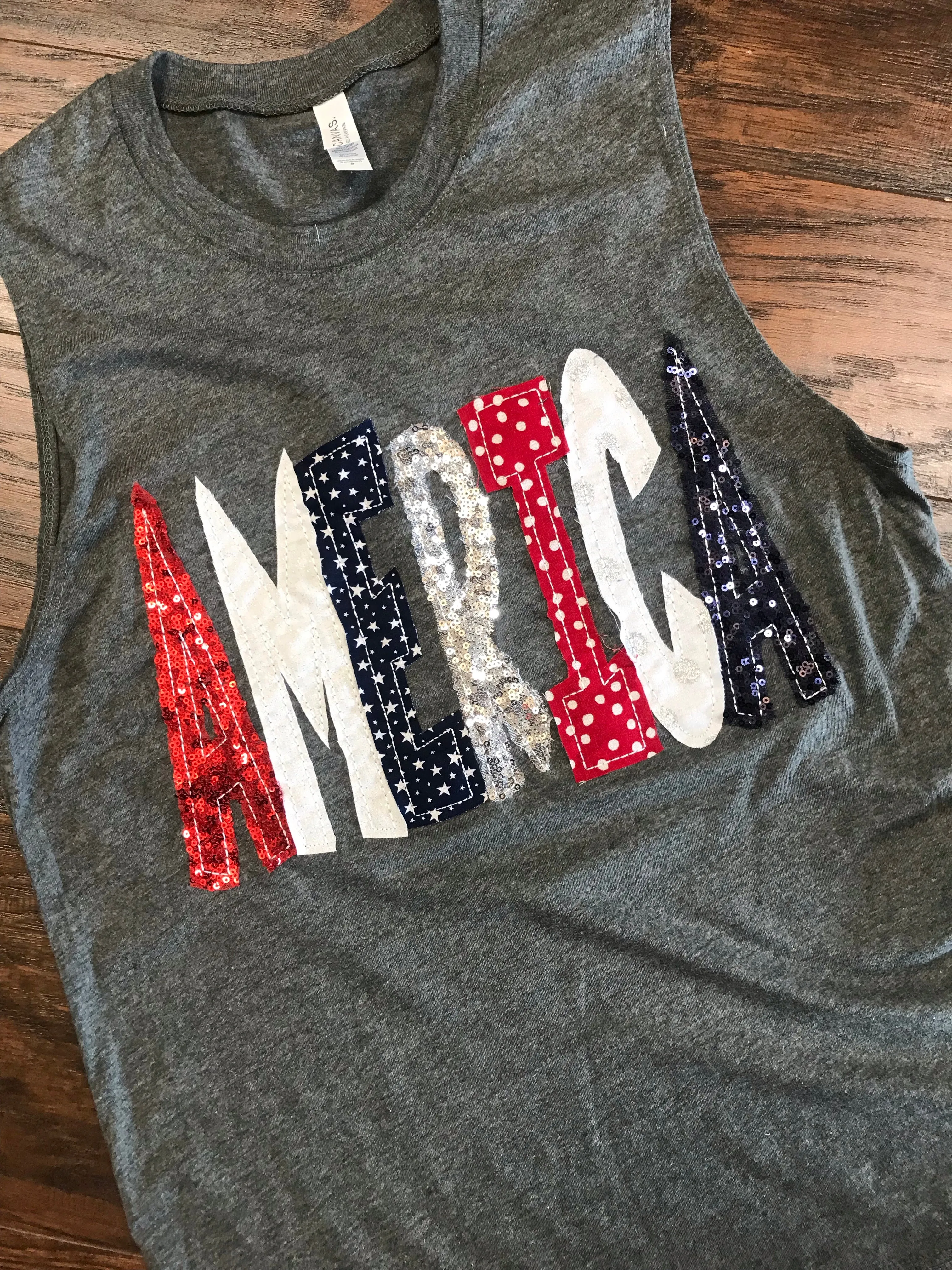 AMERICA T-shirt - Red, White, Navy