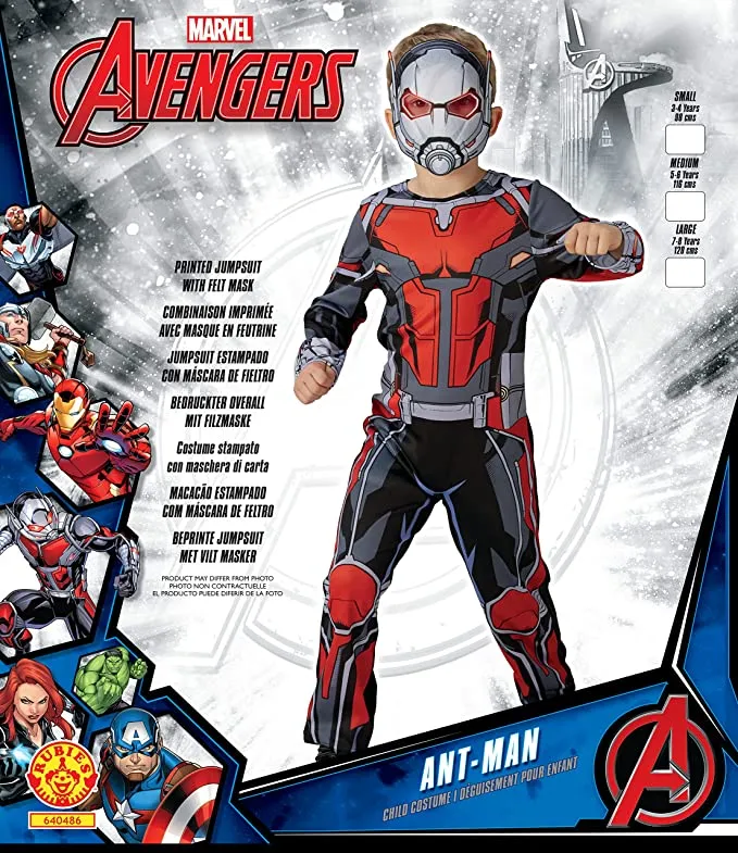 Antman Boys Costume Red Jumpsuit