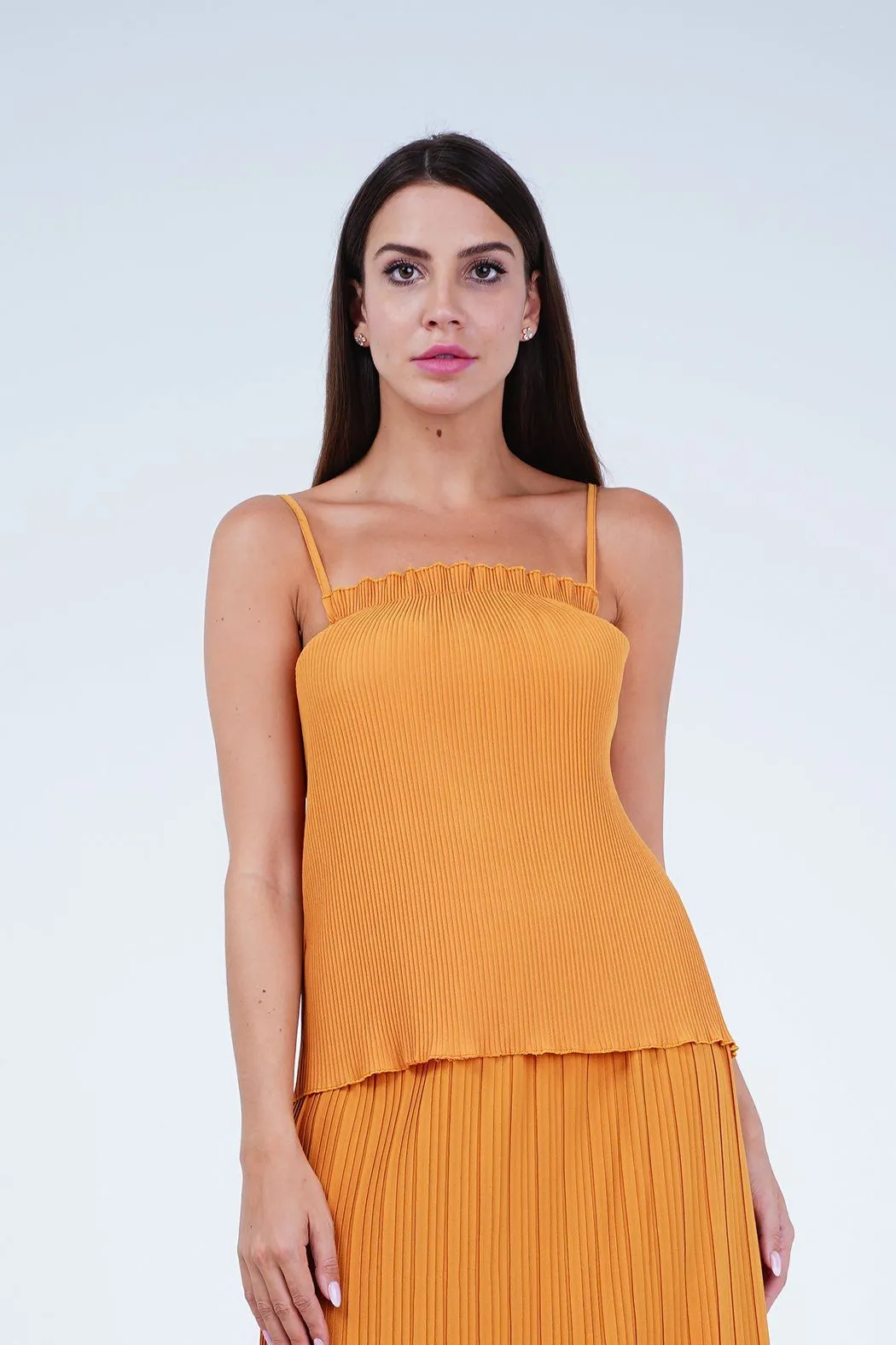 Arie Pleated Tank Top