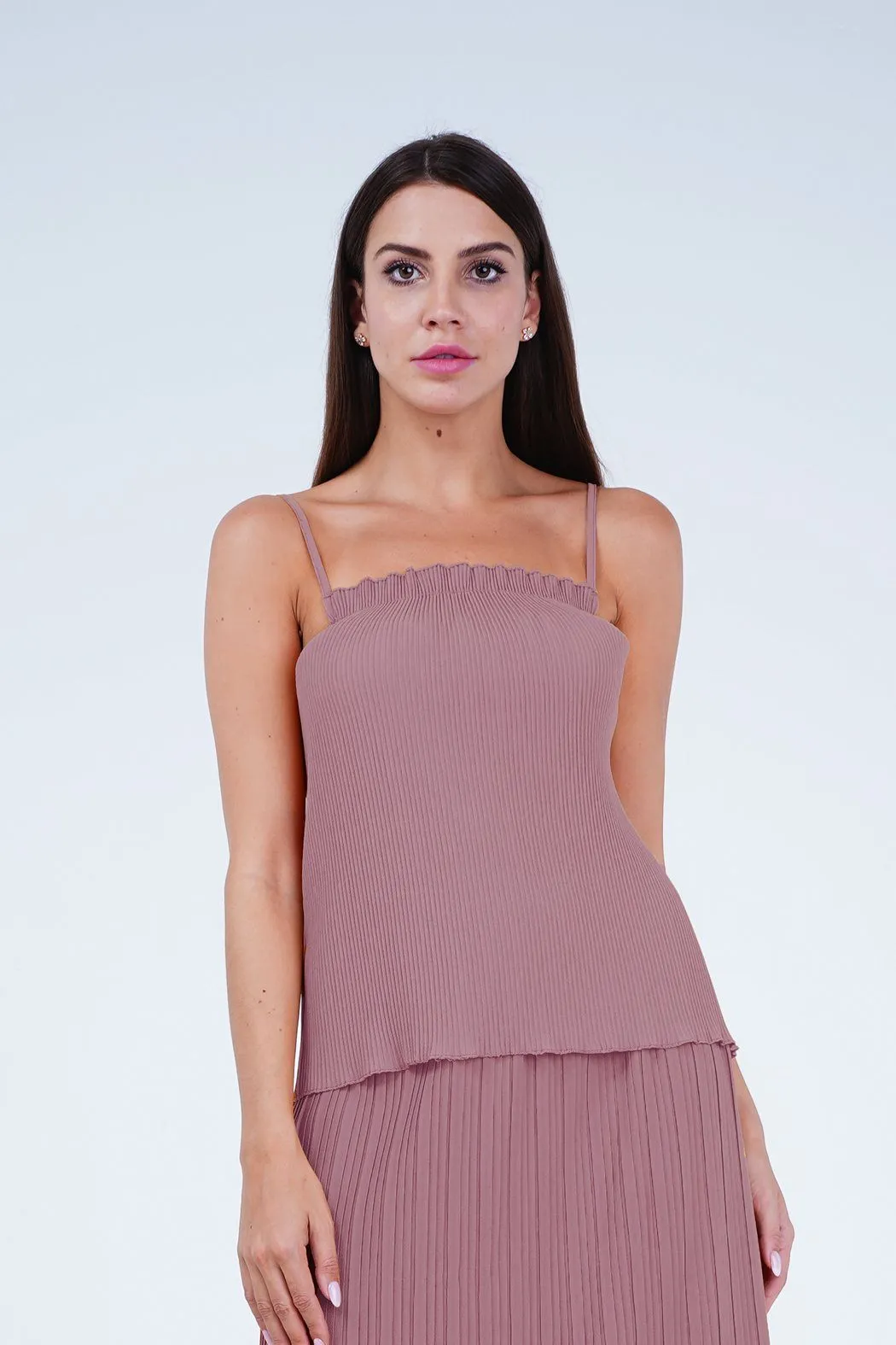 Arie Pleated Tank Top