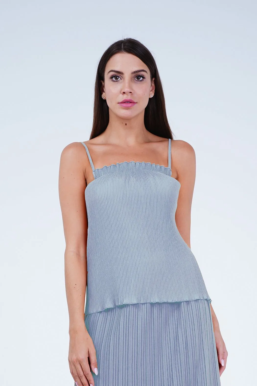 Arie Pleated Tank Top