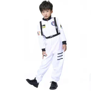 Astronaut Costume Profession Cosplay outfit for Kids White