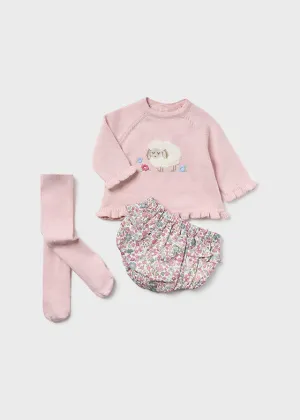 Baby Rose Lamb Infant Girls Sweater Set - Select Size