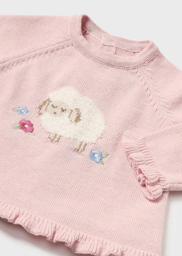 Baby Rose Lamb Infant Girls Sweater Set - Select Size