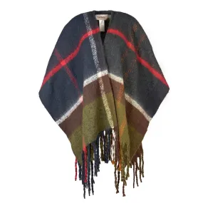 Barbour Isla Boucle Serape In Classic tartan