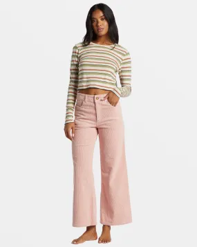 Be Free Corduroy Pants - Dusty Peach