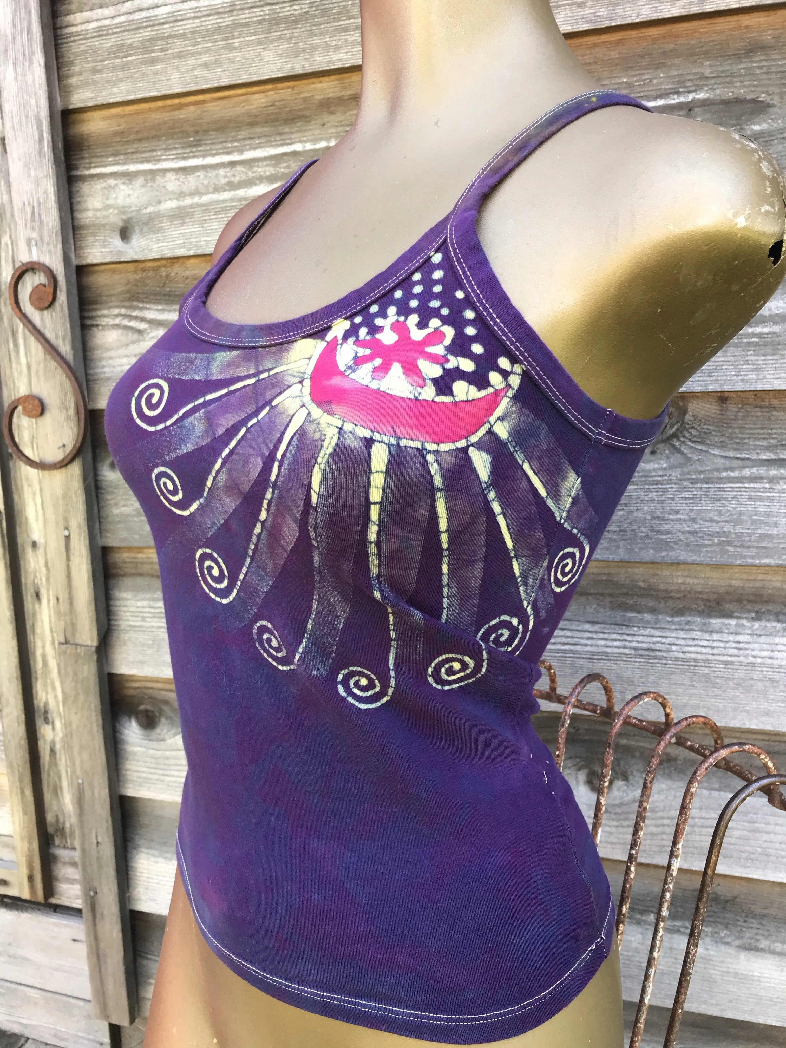 Berry Huntress Batikwalla Tank Top