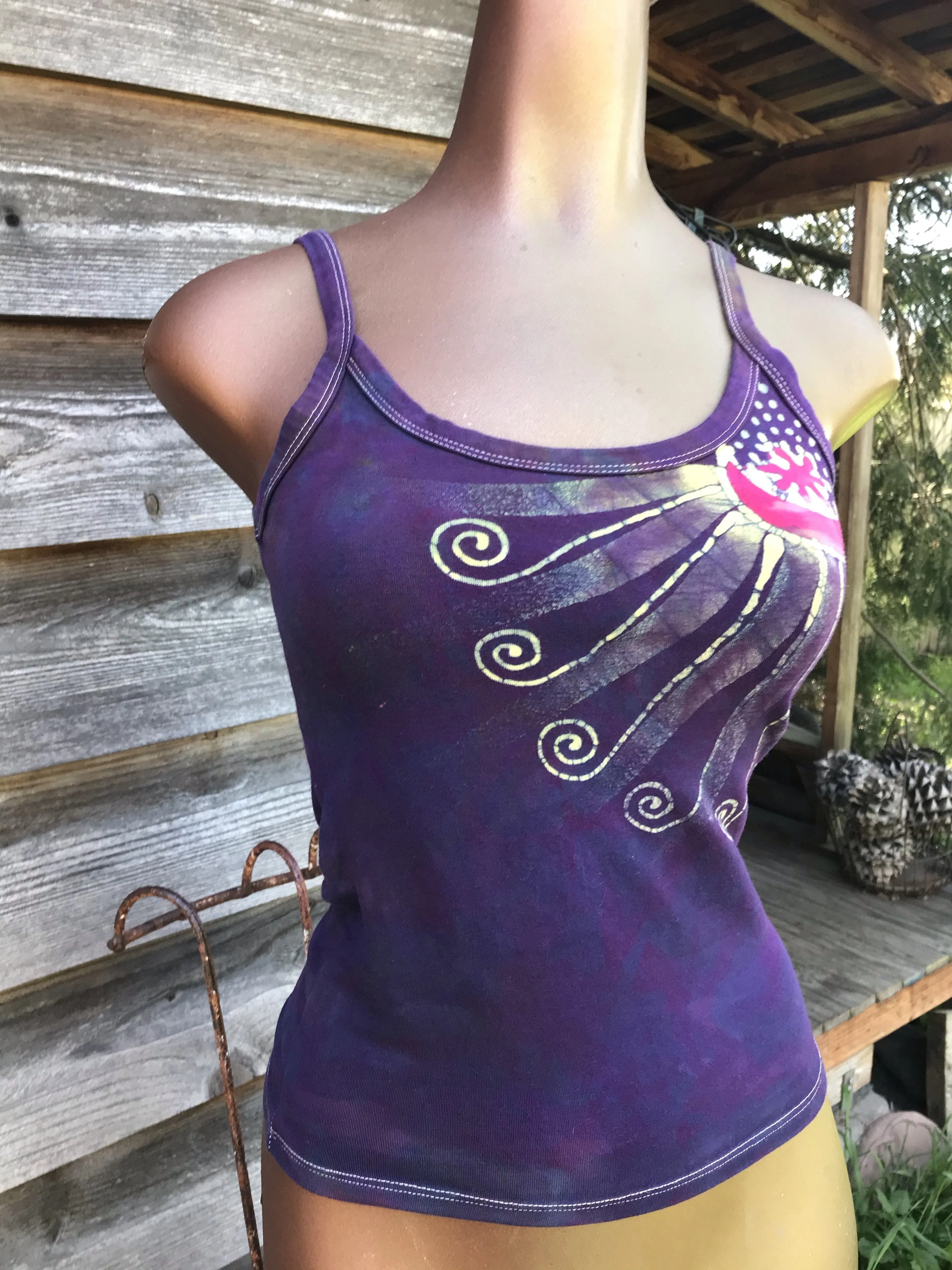 Berry Huntress Batikwalla Tank Top