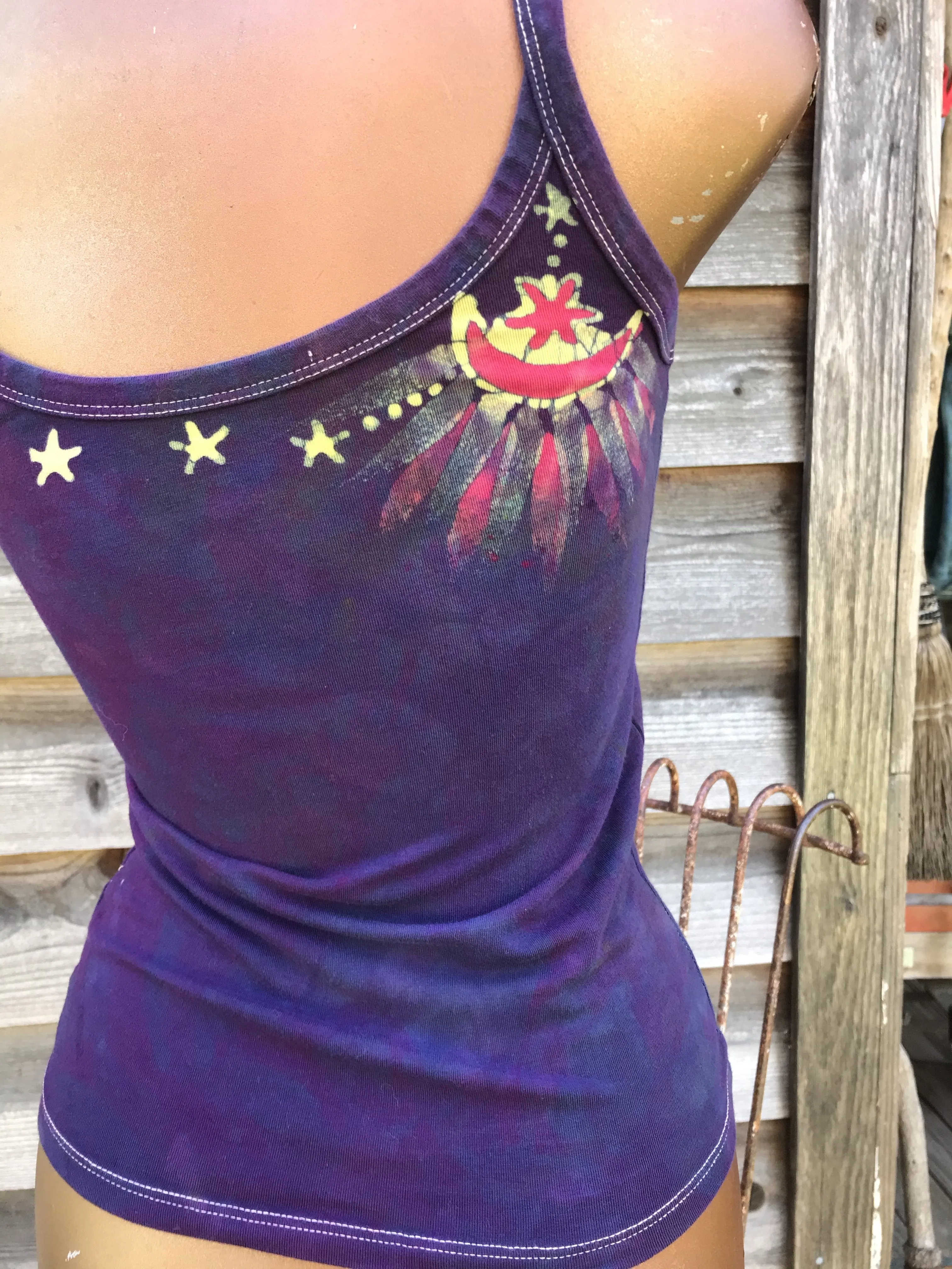 Berry Huntress Batikwalla Tank Top