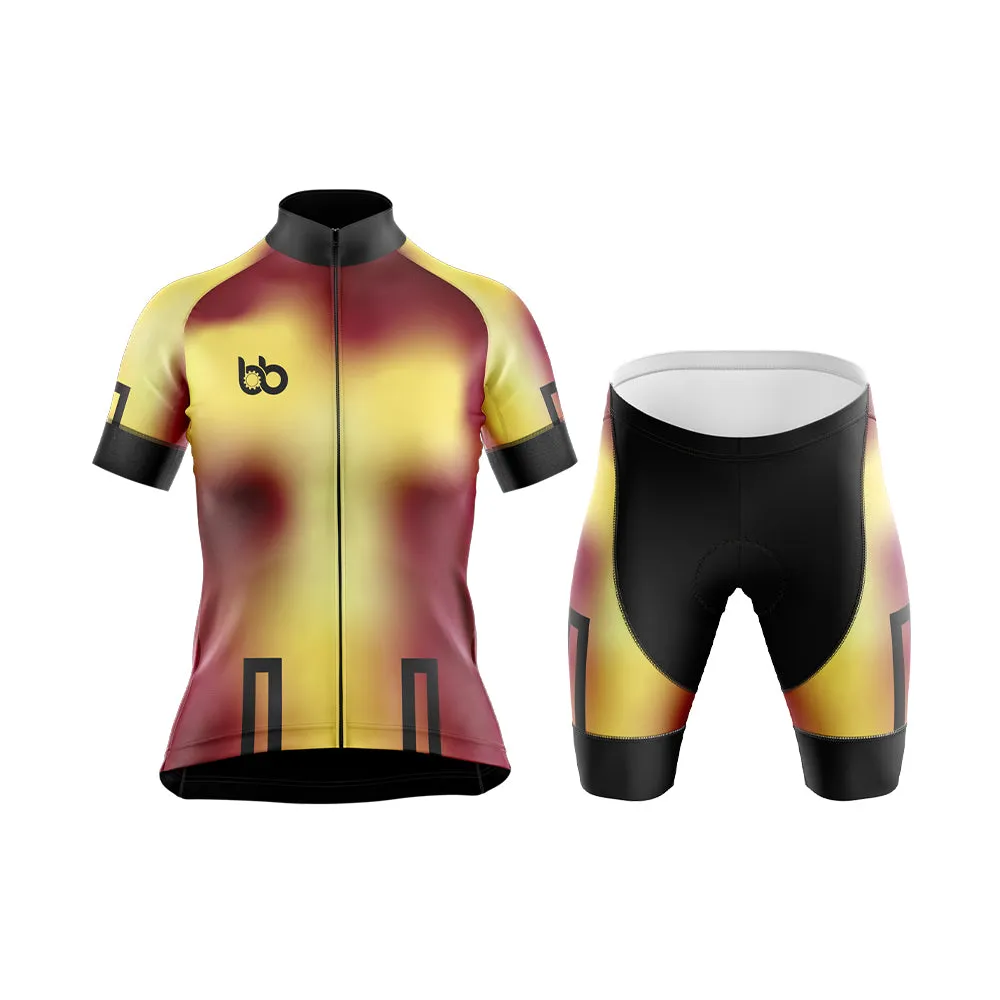 Bicycle Booth Prism (Yellow-Maroon) Club Cycling Kit