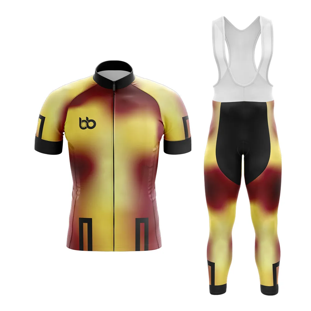 Bicycle Booth Prism (Yellow-Maroon) Club Cycling Kit