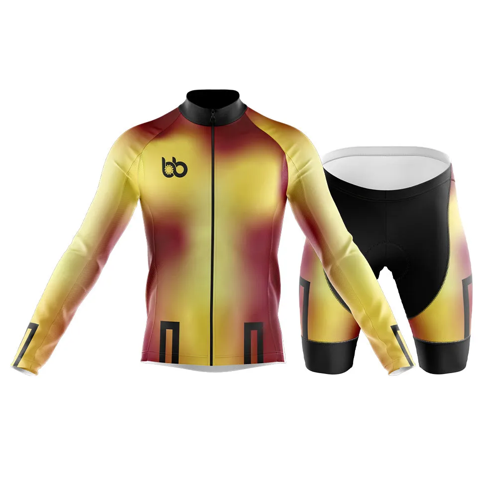 Bicycle Booth Prism (Yellow-Maroon) Club Cycling Kit