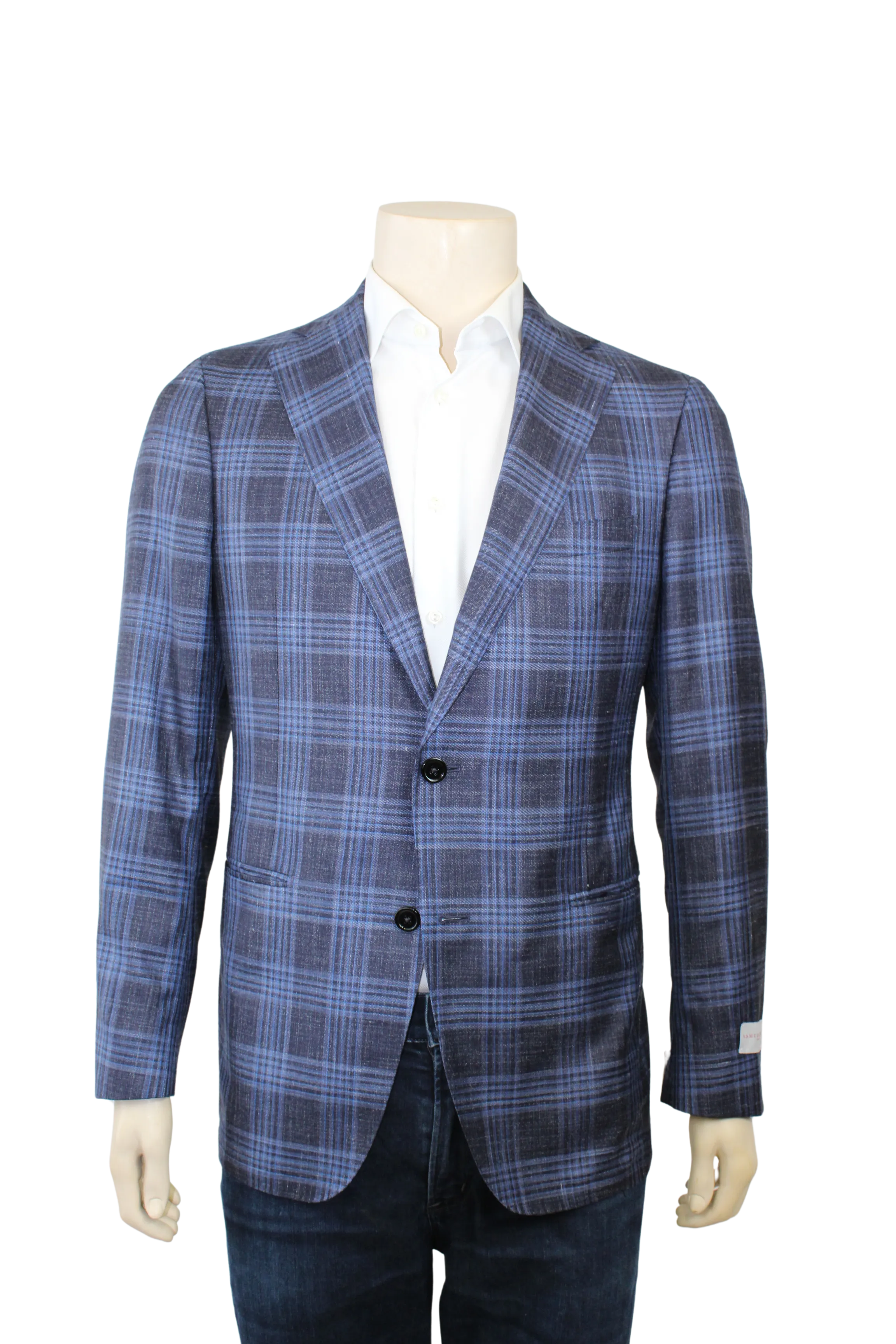 Blue & Navy Plaid Sport Coat