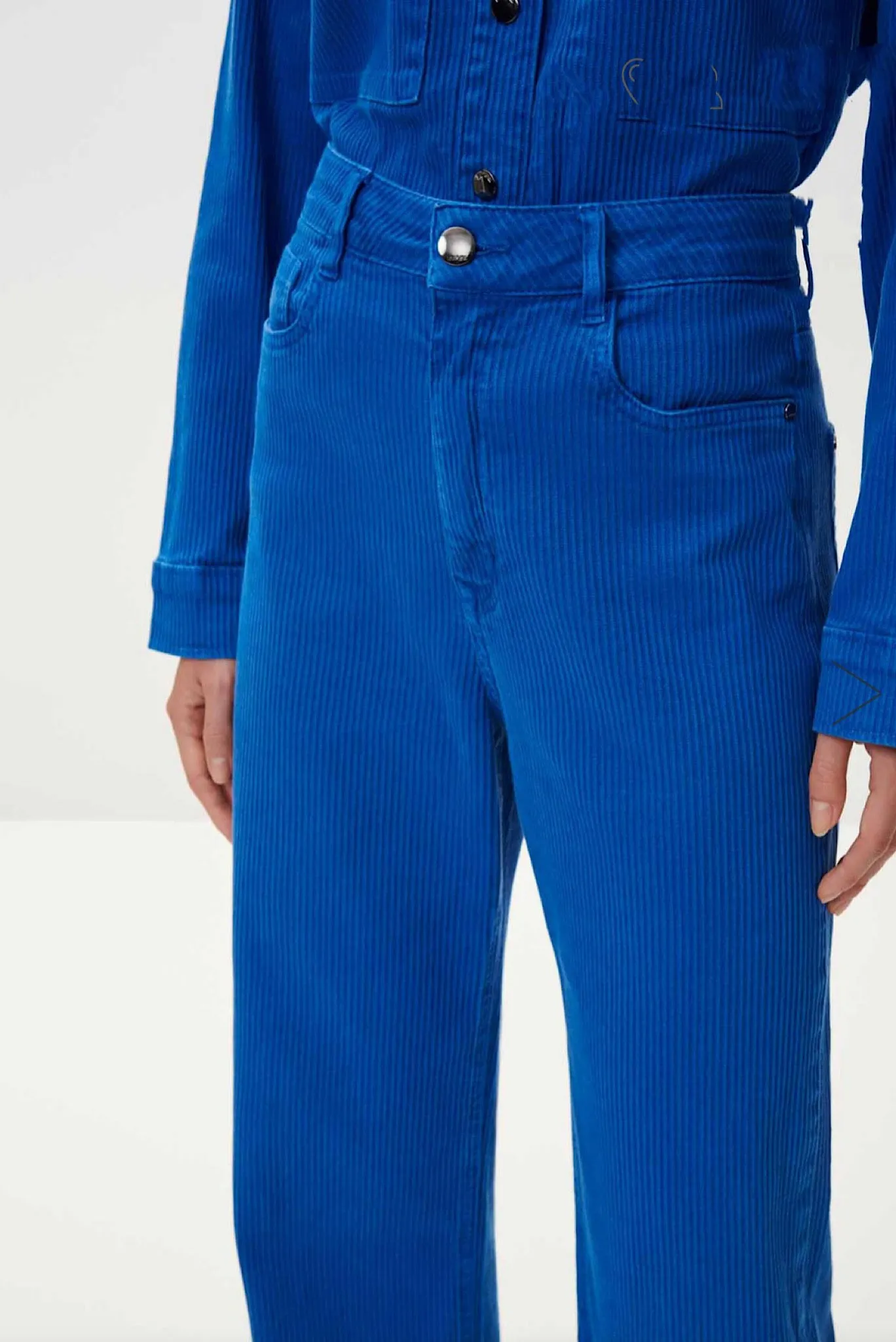 Blue Corduroy Pants