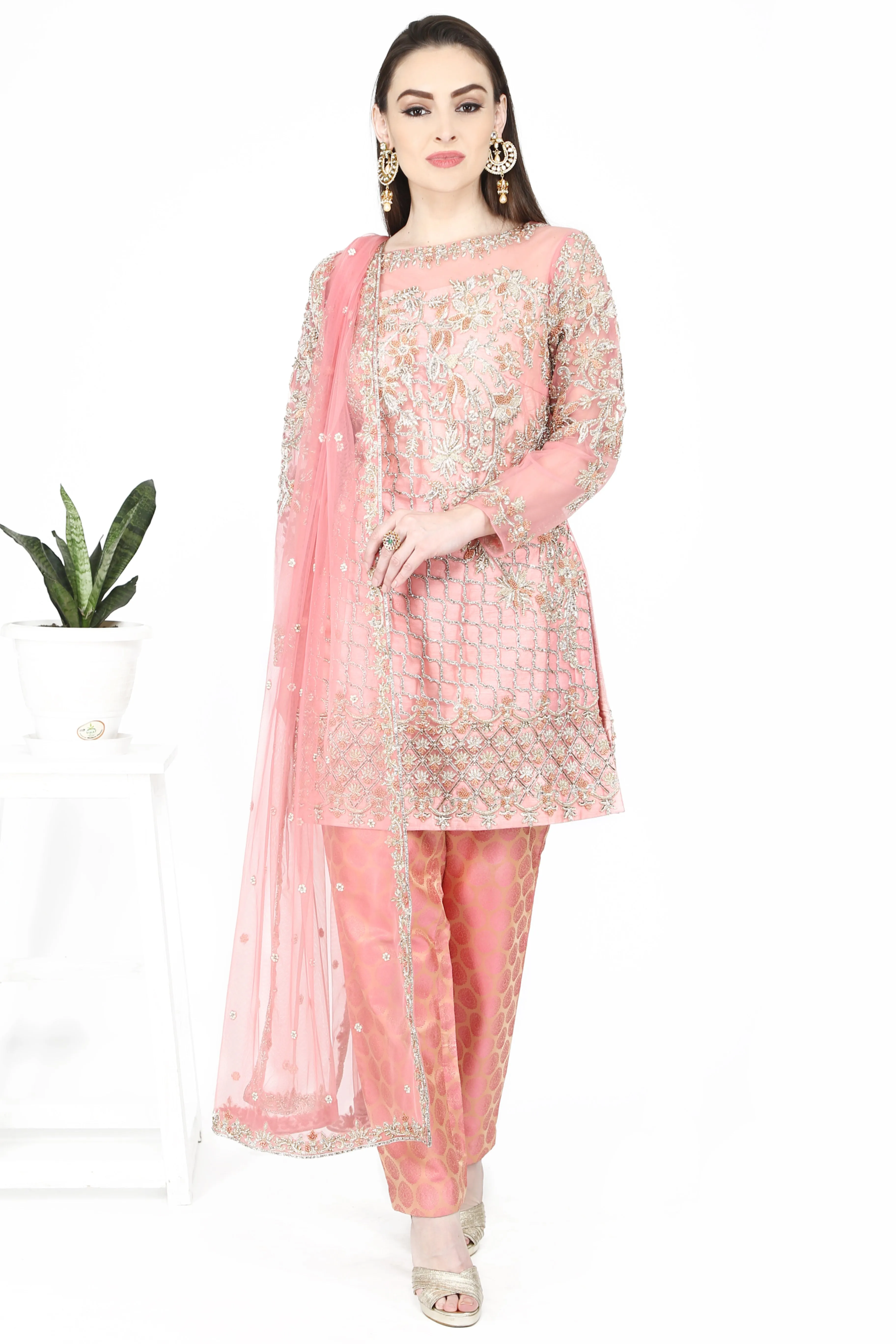 Blush Pink Kurta Set.