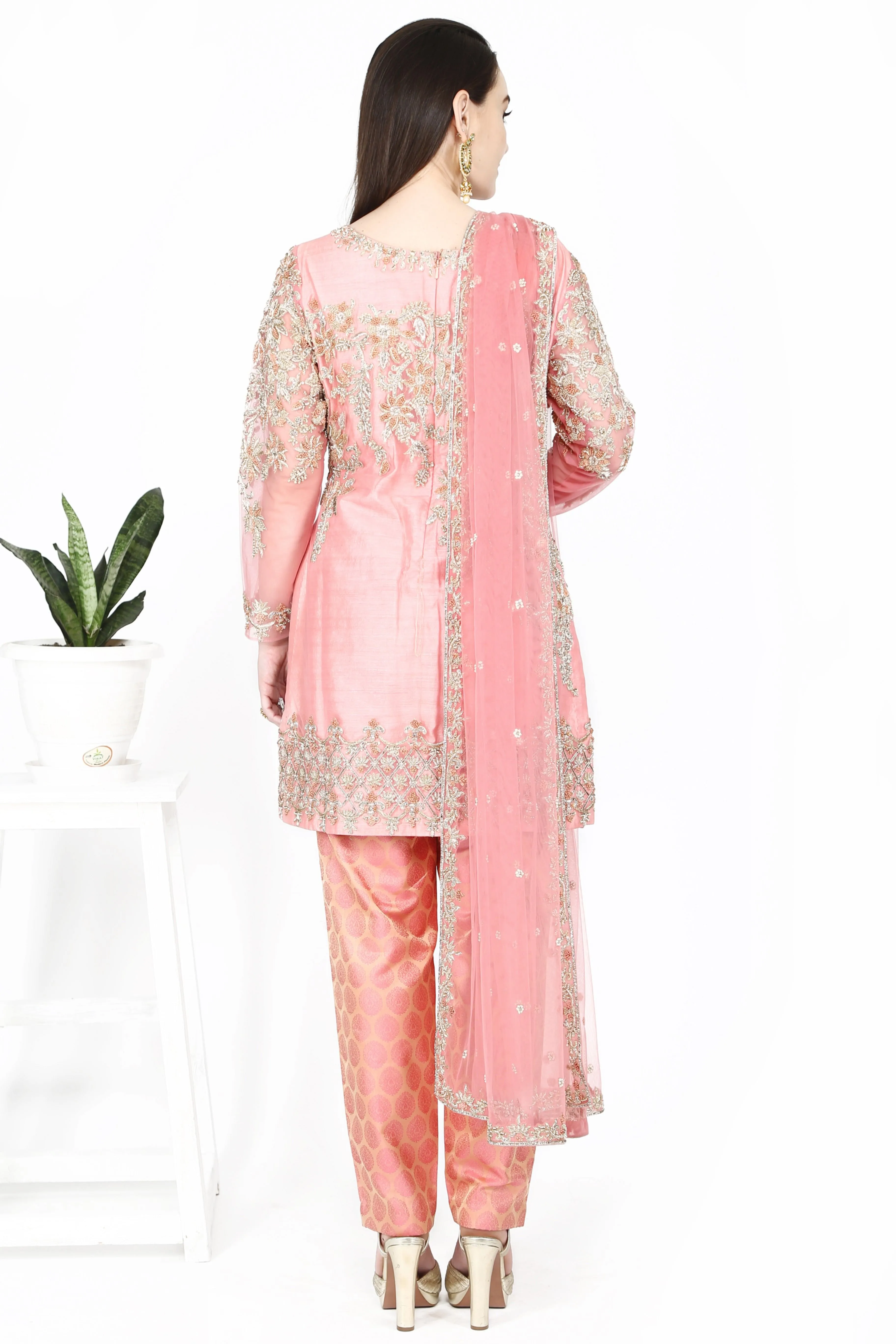 Blush Pink Kurta Set.