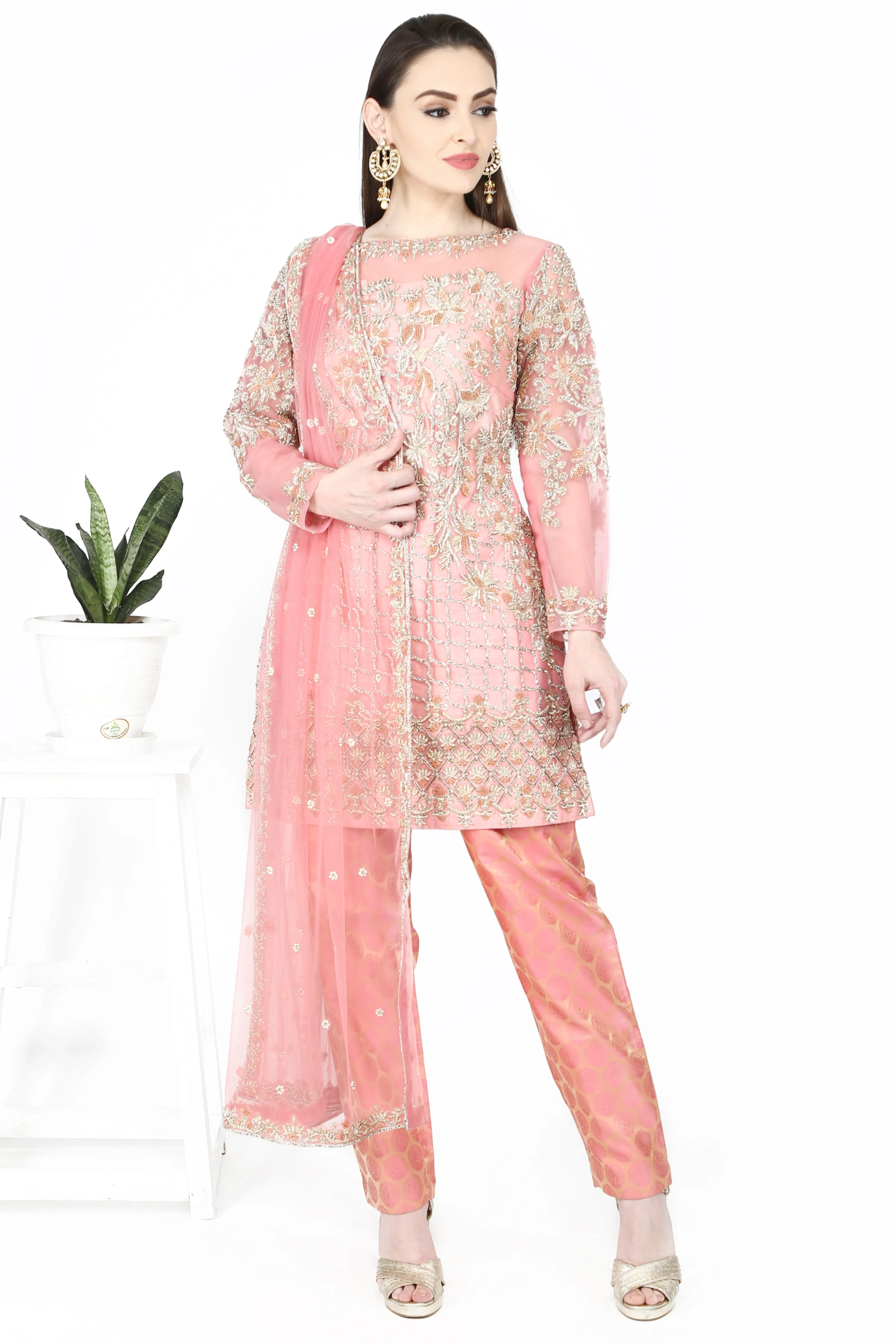 Blush Pink Kurta Set.