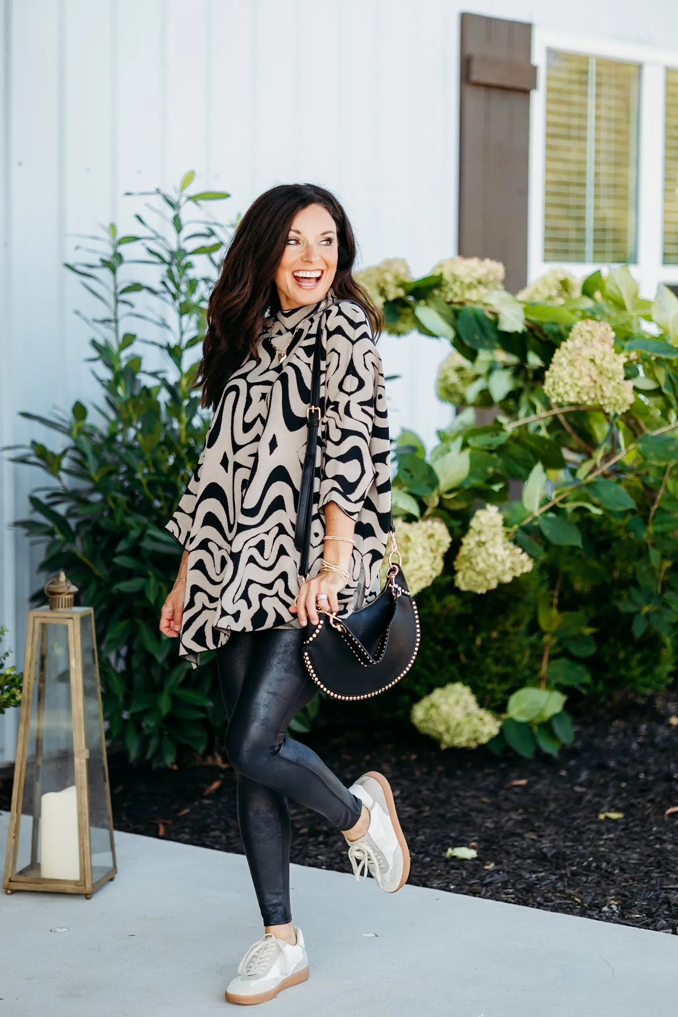 Boho Rumba Black/Taupe Tunic