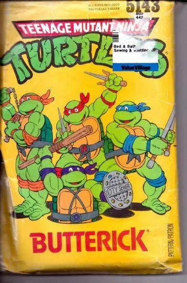 Butterick 5143 Teenage Mutant Ninja Turtles Halloween Costume Pattern