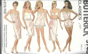 Butterick 5740 Ladies Lingerie Camisol Slip Vintage Sewing Pattern 1980s