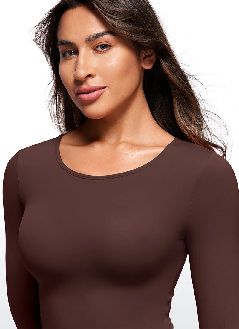 Butterluxe Long Sleeve  Crew Neck Bodysuits