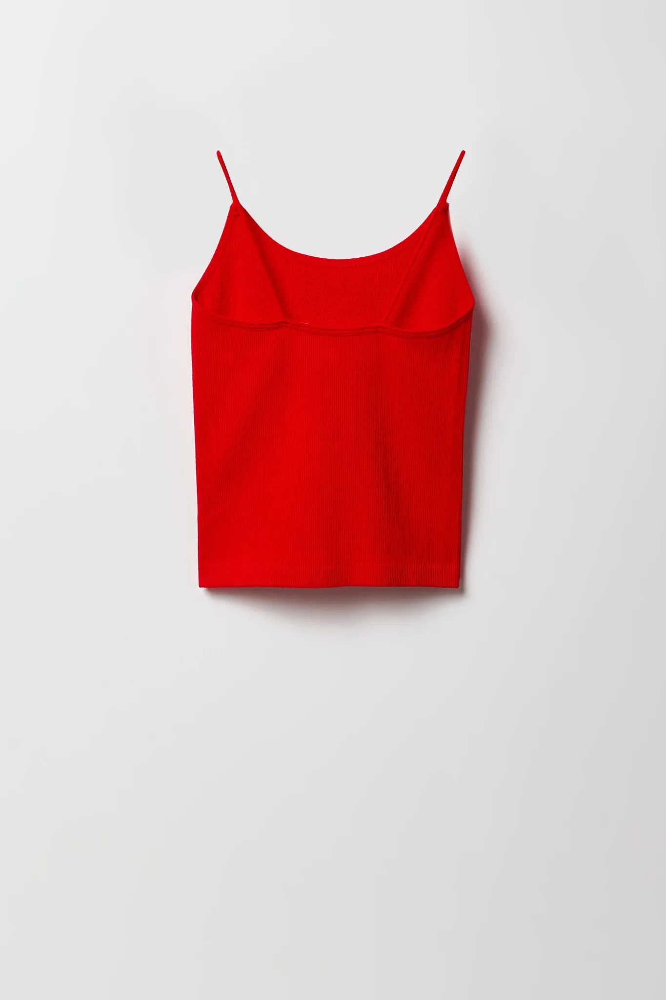 Camisole côteée avec bretelles ultramincces pour fille