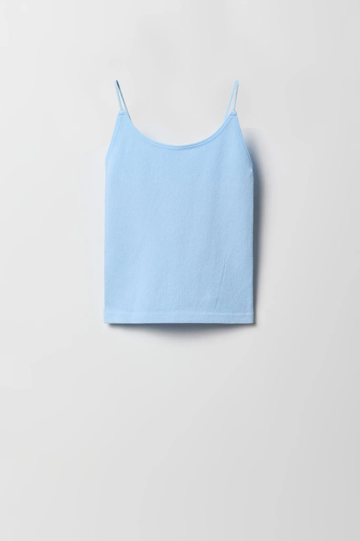 Camisole côteée avec bretelles ultramincces pour fille