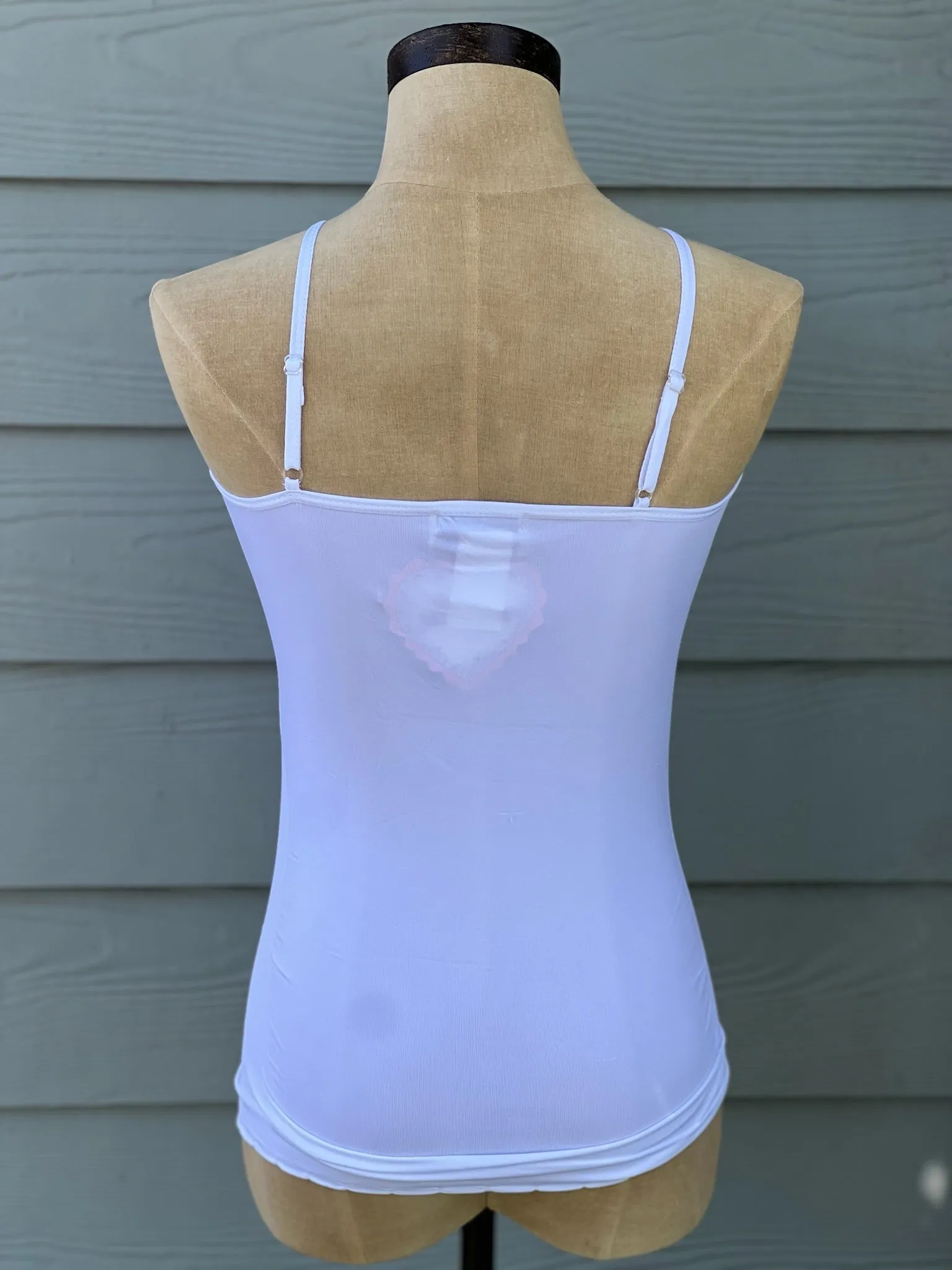 CAMISOLE W/ SIDE RIBBING (WHITE)