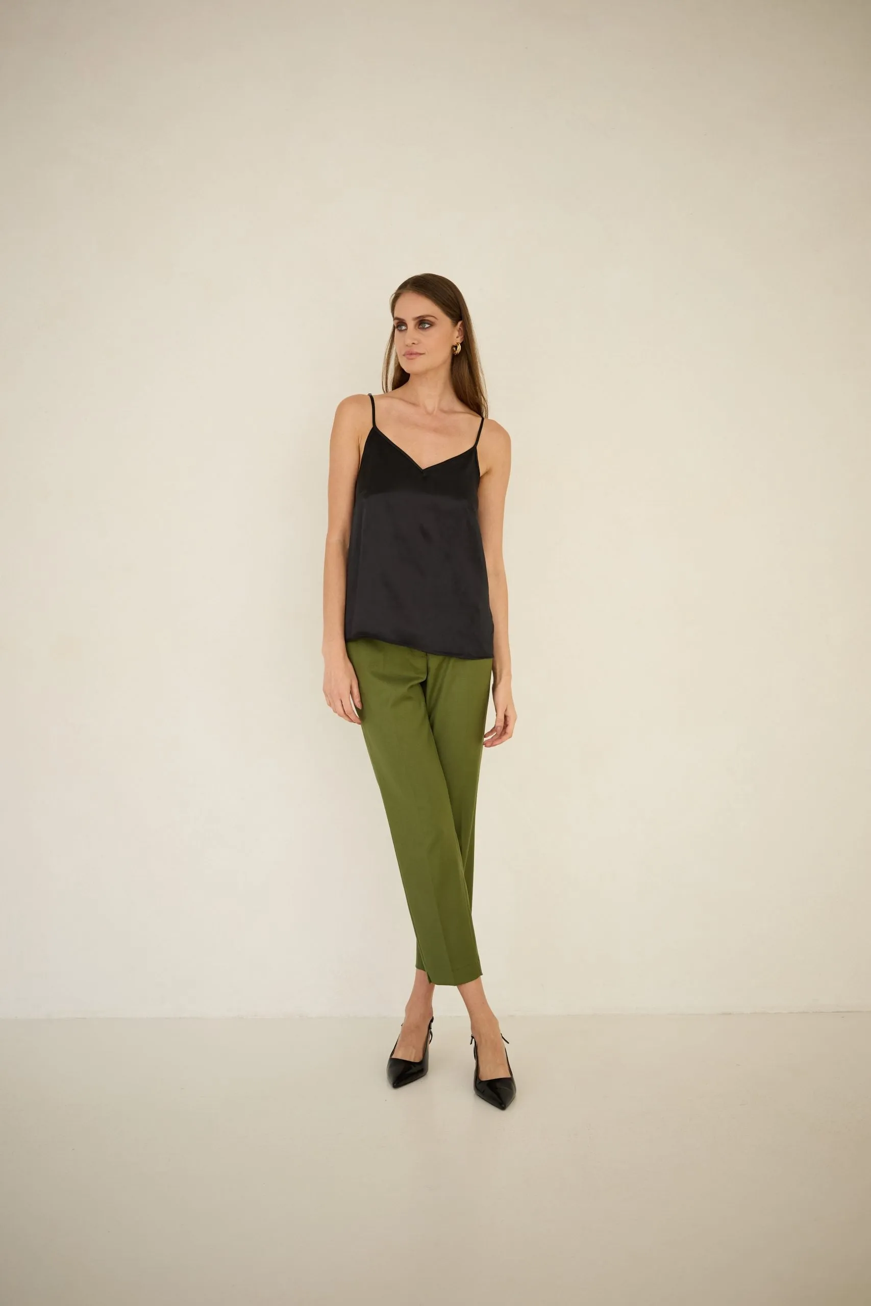 Cigarette Pants Olive