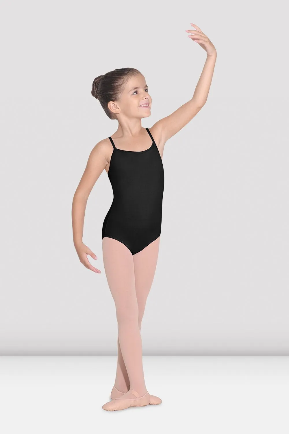 CL5607 - Girls Black  Camisole Leotard - Select Size