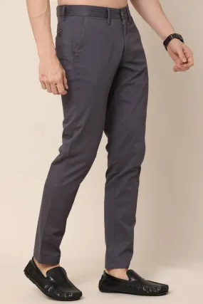 Classic Charcoal Cotton Trousers