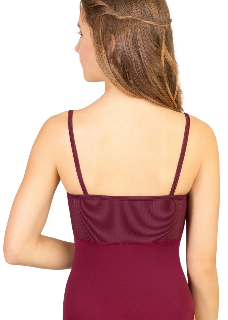 Contour Camisole Leotard (Burgundy)