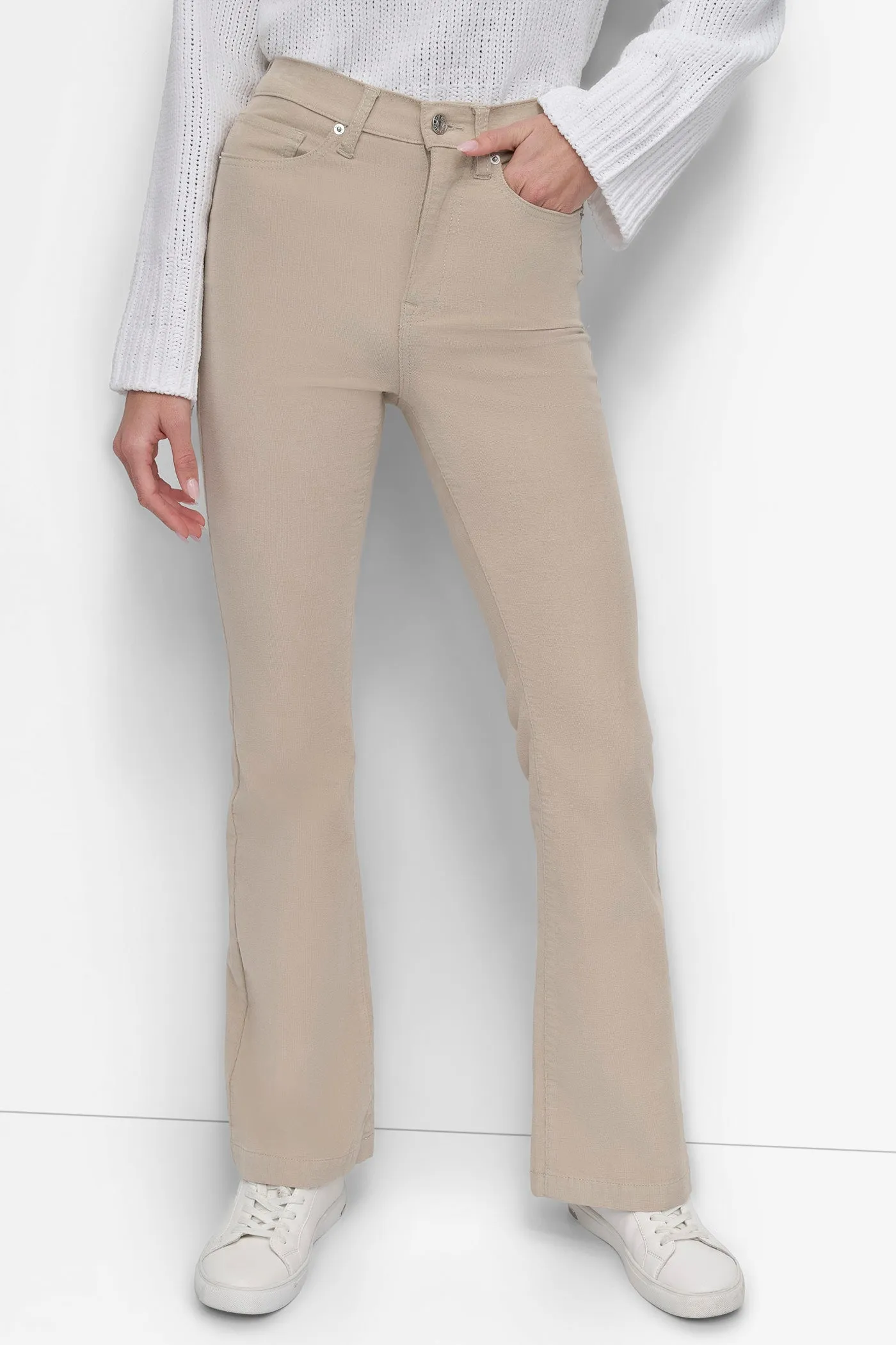 CORDUROY HIGH RISE FLARE PANT