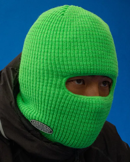 Corduroy Reflective Balaclava - Neon