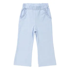 Corduroy Ruffle Pocket Pants -Sky Blue