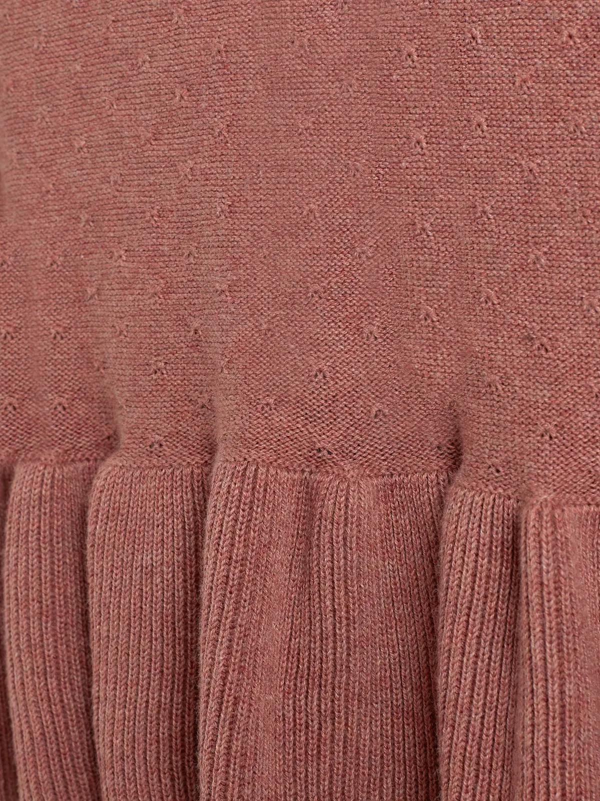 Cotton Knit Tunic - Kids - Rose Melange