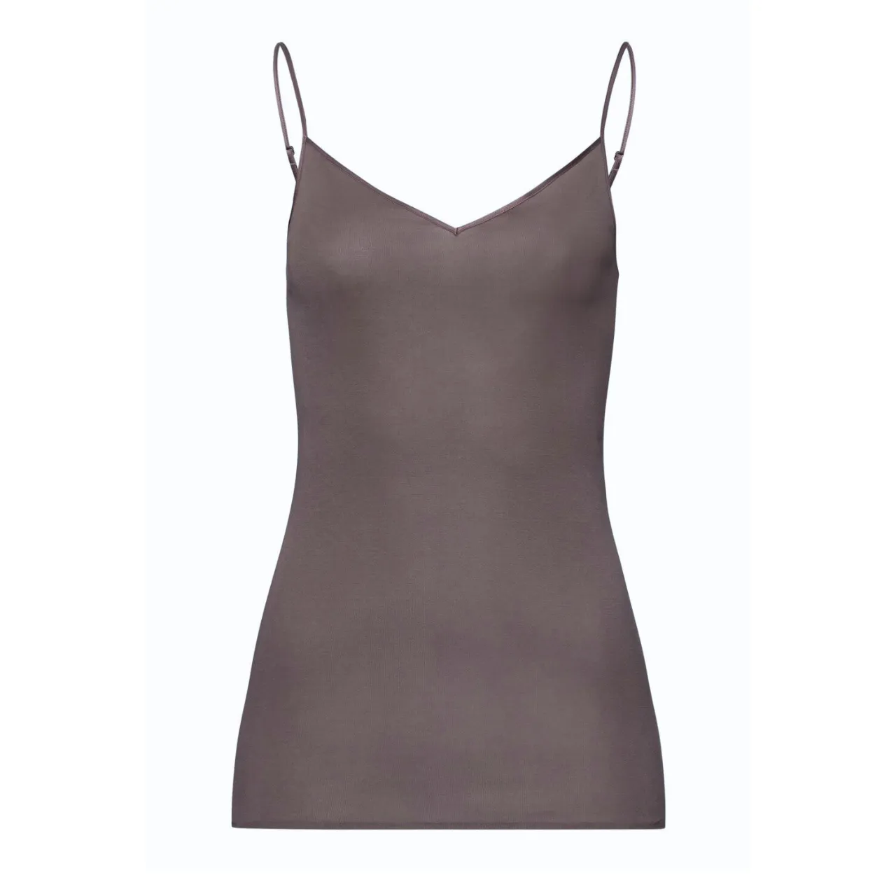 Cotton Seamless Spaghetti Camisole in Stonewash