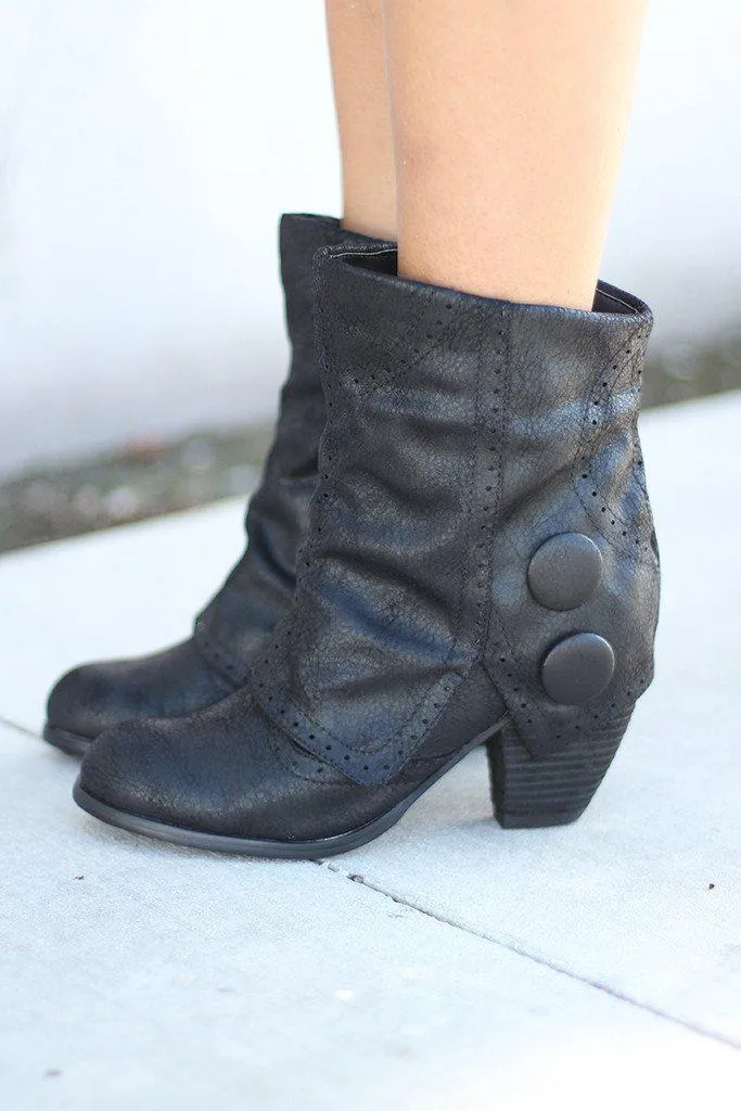 Crazy Crinoline Black Booties