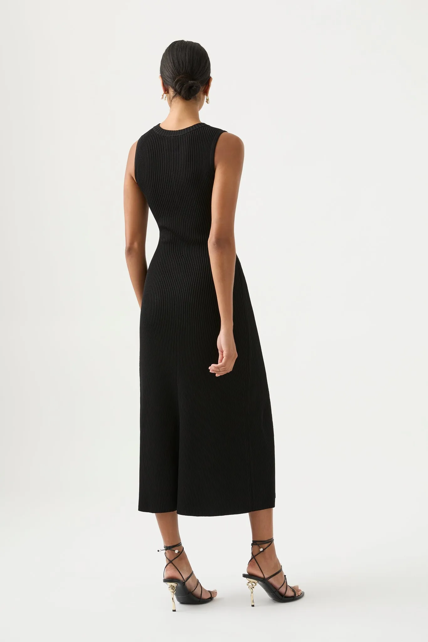 Crescent Knit Midi Dress