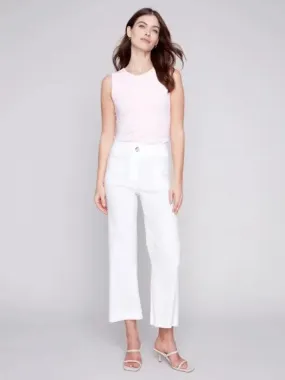 Cropped Straight Leg Pant