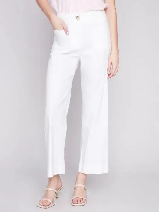 Cropped Straight Leg Pant