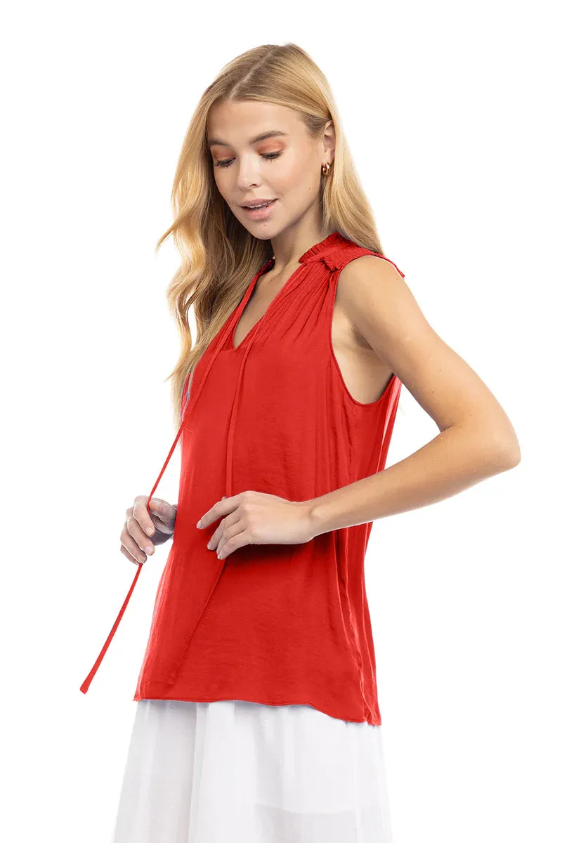 Daniela V-Neck Shoulder Smock Top