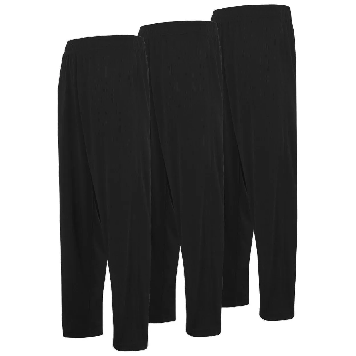 DARESAY Mens Joggers Quick-Dry Athletic Pants 3-Pack Elastic Waist with Pockets