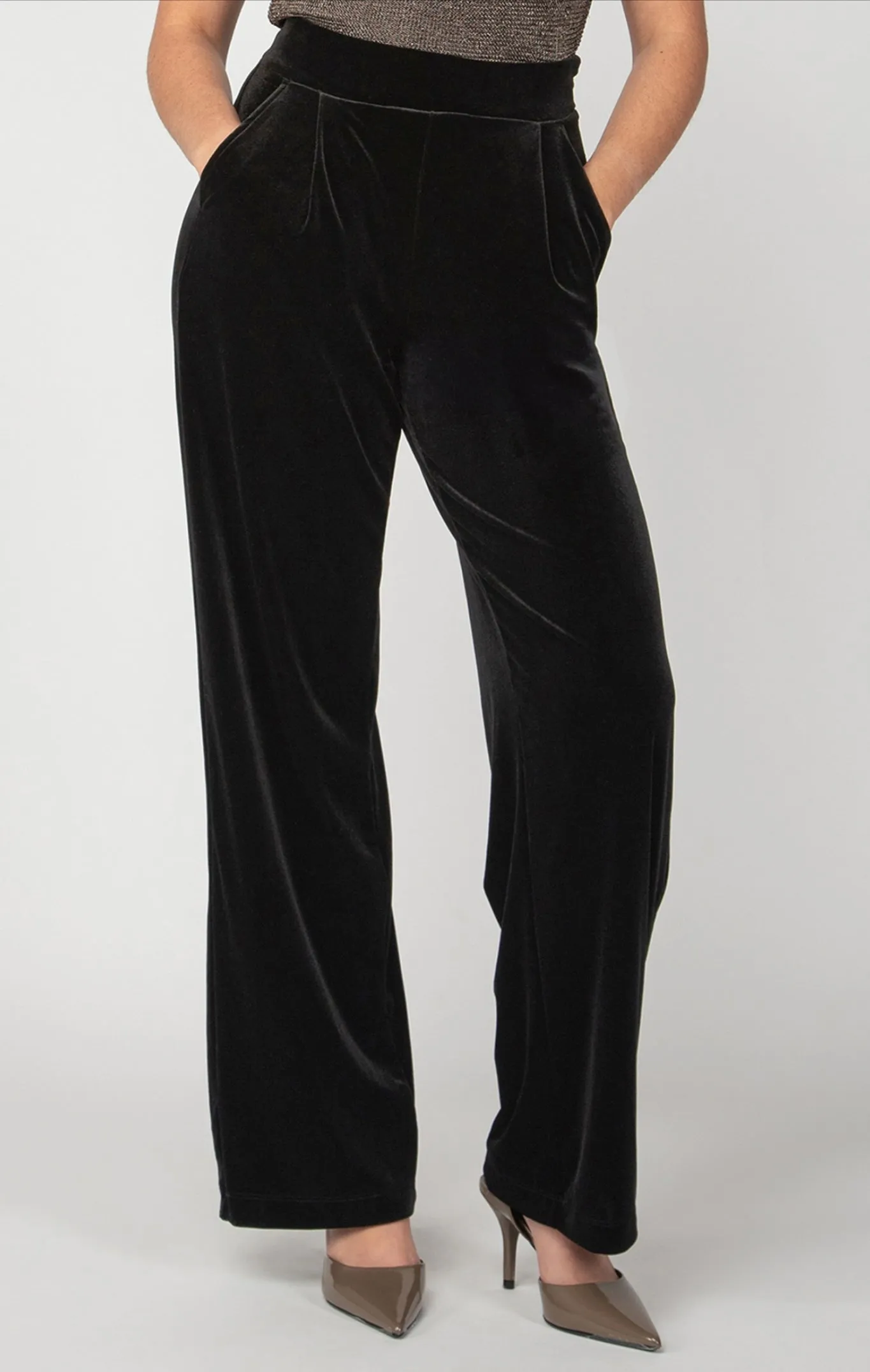 Dex Wide Leg Velour Pants